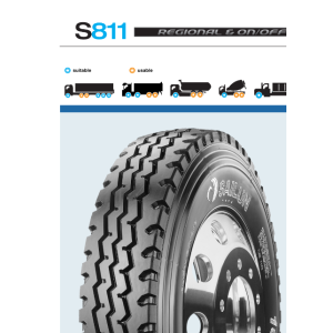 Lốp Sailun gai S811 : 7.50R20; 8.25R20 ; 9.00R20 ; 10.00R20 ; 11.00R20; 12.00R20 ; 315/80R22.5; 11R2