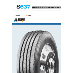 Lốp Sailun S637: 9.5R17.5; 8R22.5; 9R22.5; 10R22.5; 10R22.5; 11R22.5; 245/70R17.5; 215/75R17.5; 235/