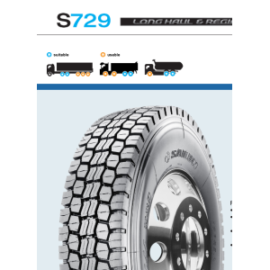 Lốp Sailun S729 : 12R22.5;
