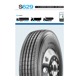Sailun S629: 11R22.5; 12R22.5; 11.00R20; 385/55R22.5; 295/60R22.5; 315/60R22.5; 285/70R19.5;